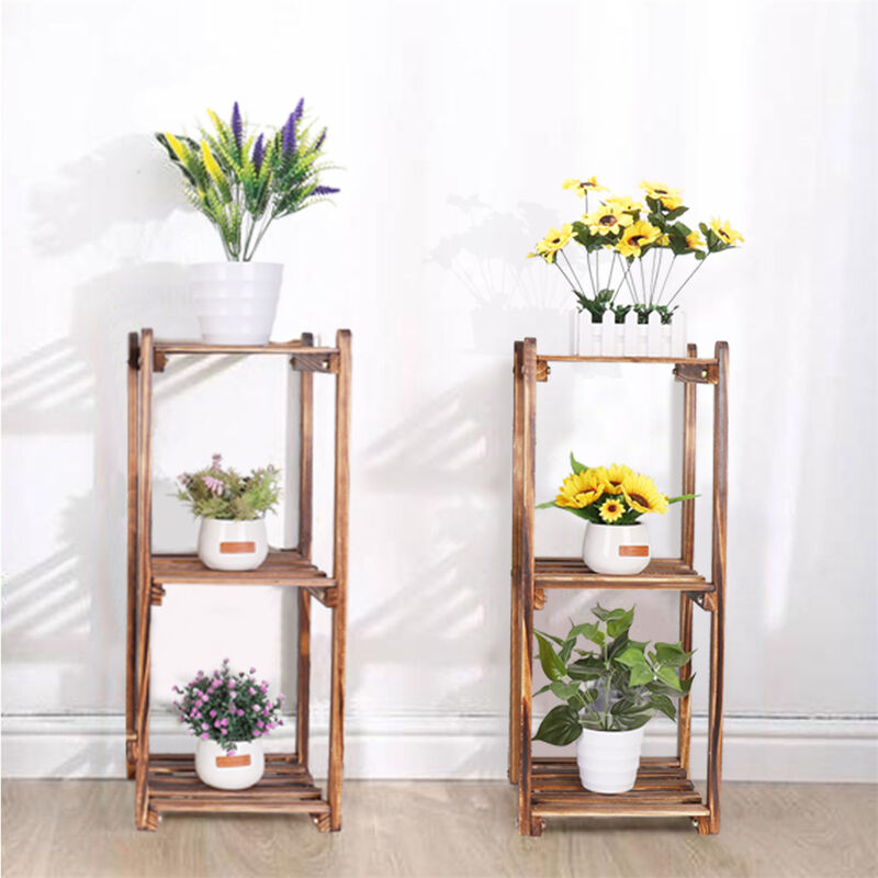 New Flexible Combination Tall Plant Stand Corner Flower Pot Display Holder Rack image number 6