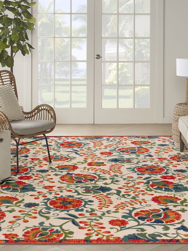 Aloha ALH17 Red/Multicolor 10' x 14' Rug