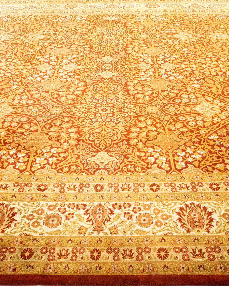 Mogul, One-of-a-Kind Hand-Knotted Area Rug  - Orange, 8' 3" x 10' 8" image number 4