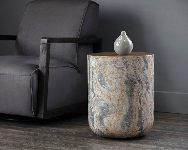 Diaz Brown End Table image number 1