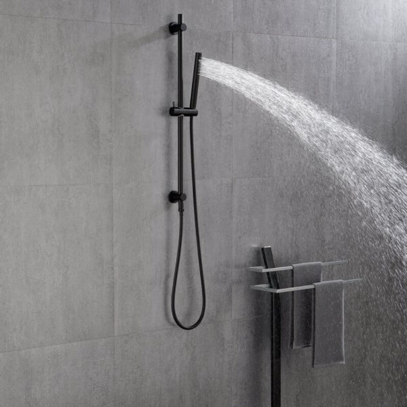 Adjustable Handheld Shower Head with Slide Bar & Flexible Hose, Eco-Friendly High-Pressure Spray