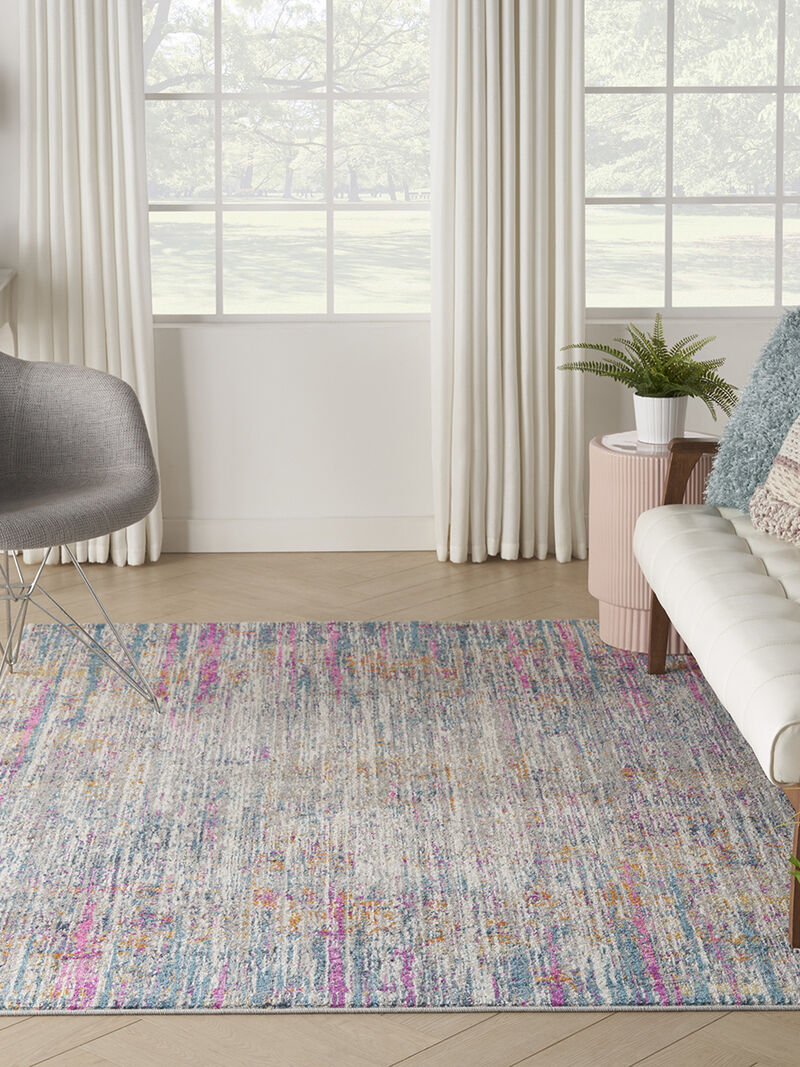 Passion PSN09 Ivory/Multicolor 5' x Round Rug image number 8