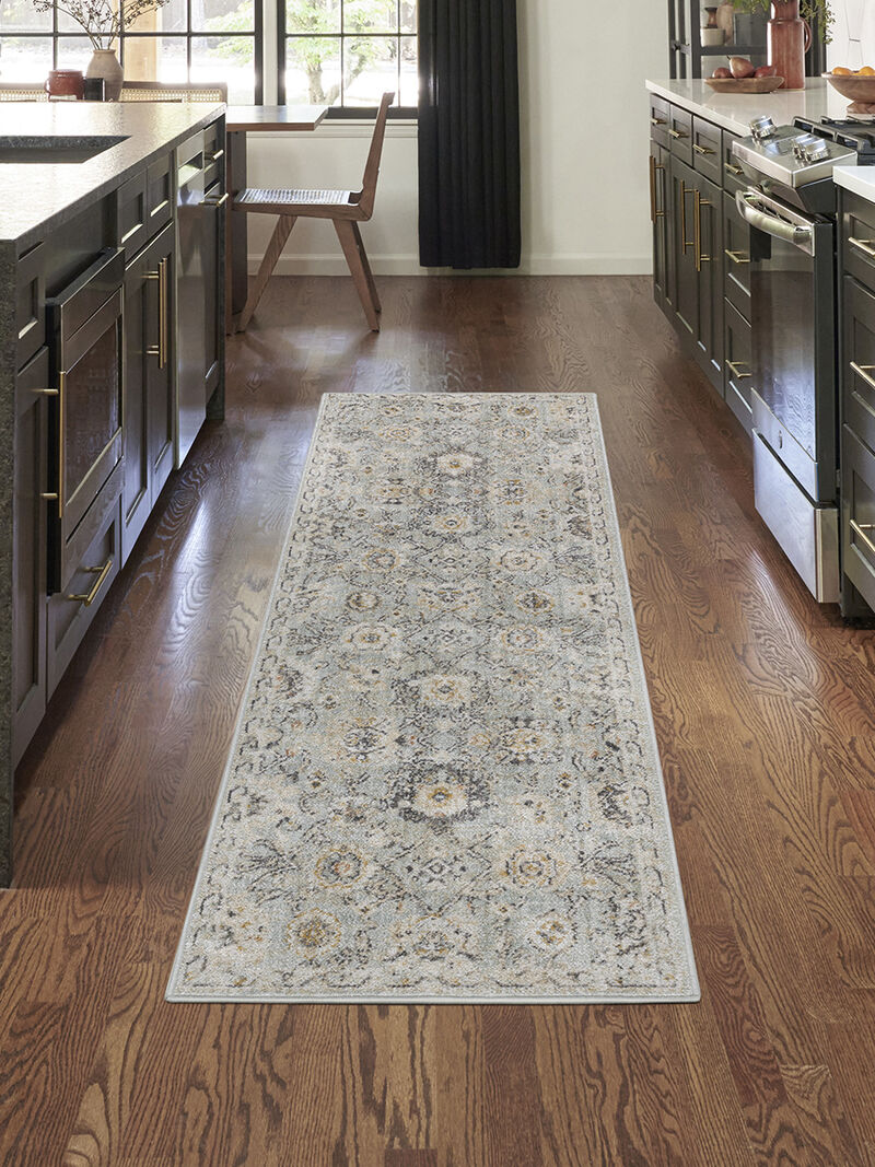 Oushak Home OUS01 Mint 2' x 6' Rug image number 1