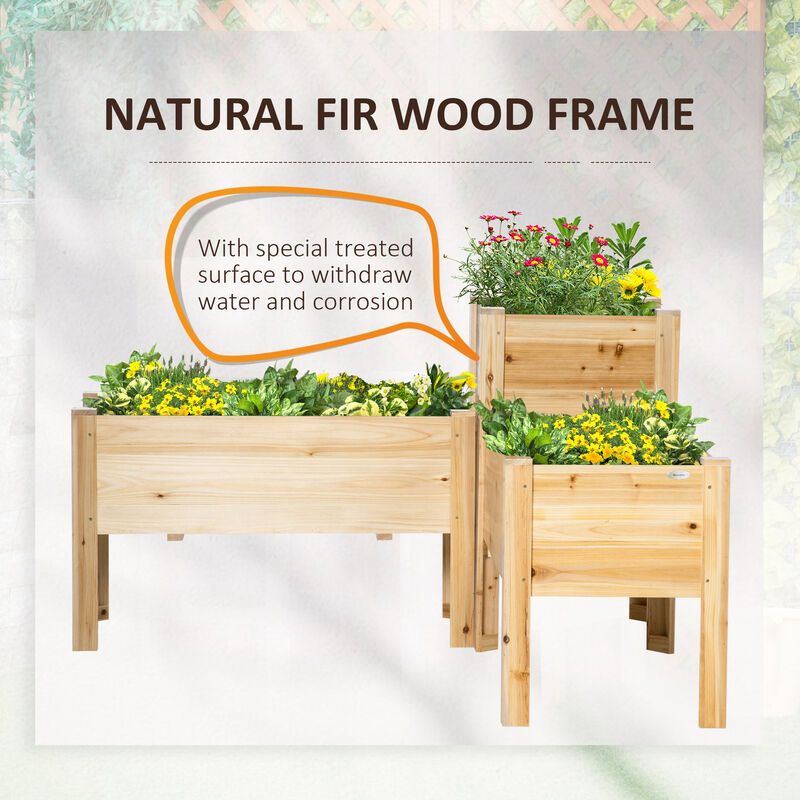 Hivvago 3-Piece Raised Garden Bed Set with Liner image number 5