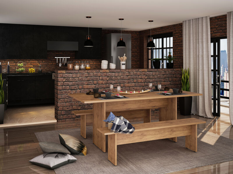 Nomad Brown Dining Set