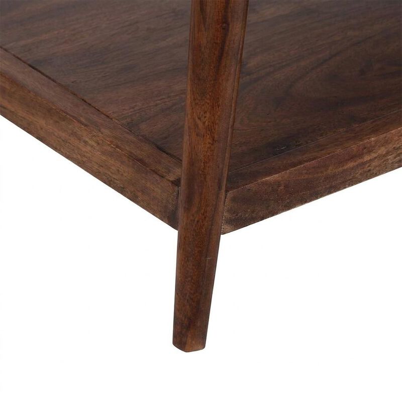 Starlight Canyon Home Solid Acacia Wood Coffee Table with Mid-Century Modern Style for Living Room image number 6