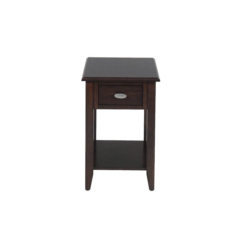 Jofran Merlot Warm Contemporary Chairside Table