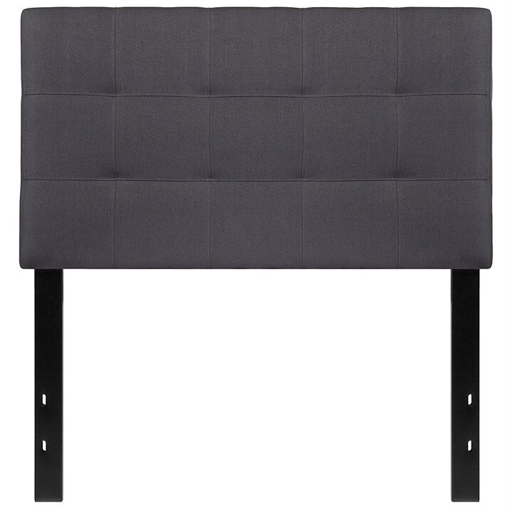 QuikFurn Twin size Modern Fabric Upholstered Panel Headboard