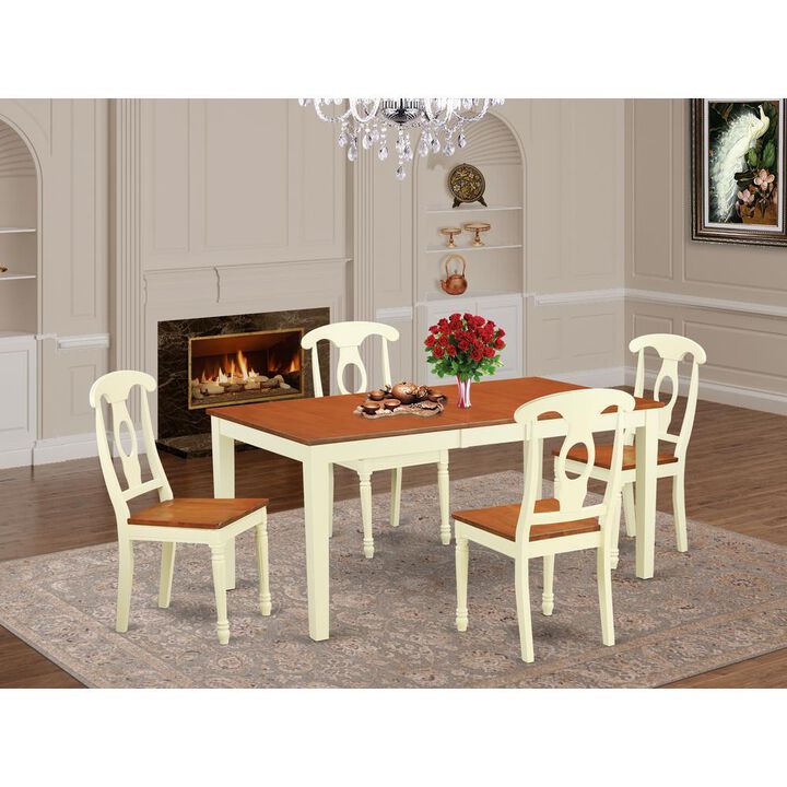 5 Pc Table and Chairs set for 4-Table and 4 Dining Chairs