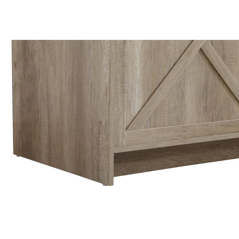 Elegant Kitchen and Bath Austin 72 Inch Double Bathroom Vanity In Natural Oak image number 5