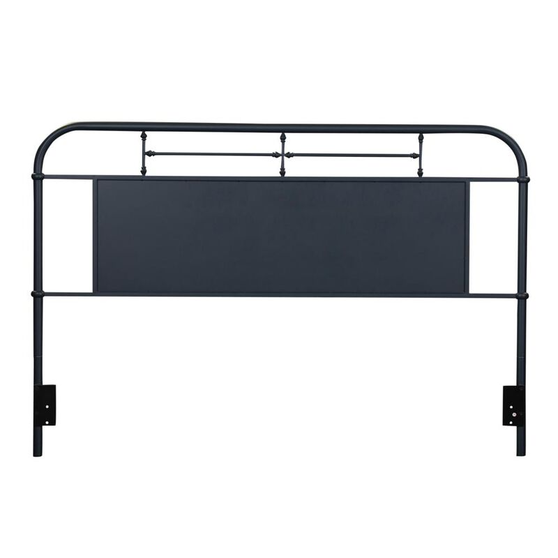 Liberty Furniture Vintage Series King Metal Headboard - Navy in Distressed Metal image number 0