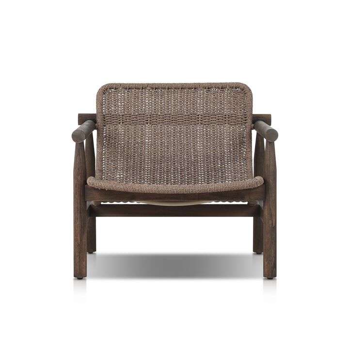 Dume Dark Textured Woven Outdoor Chair