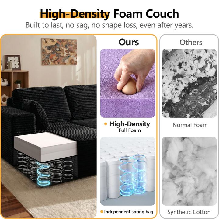 Snexli Compressed L-Shape Sectional Sofa