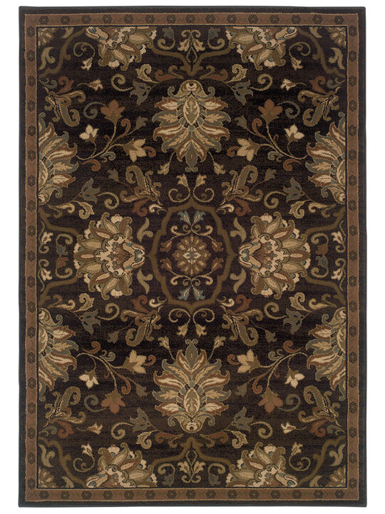 Hudson 3'10" x 5'5" Brown Rug
