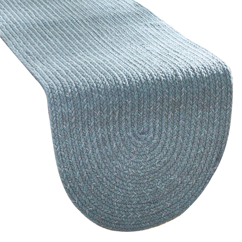 Park Designs Blue Spice Bin Braided Table Runner 15" X 36" image number 0