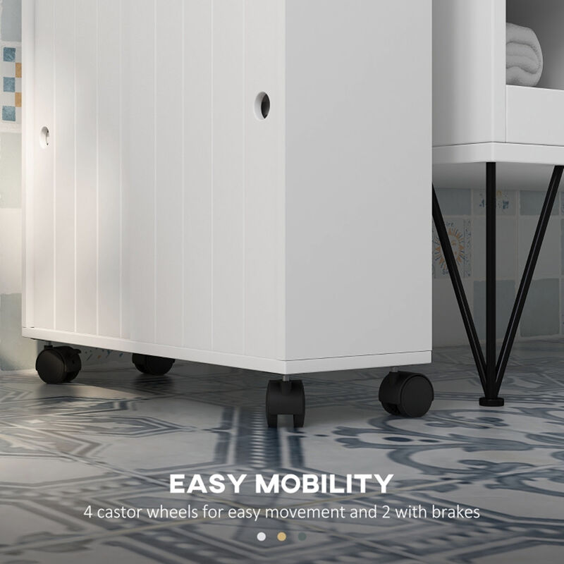 Bathroom Storage Cabinet with Shelves & Doors for Organized & Space-Saving Bathroom Essentials image number 4