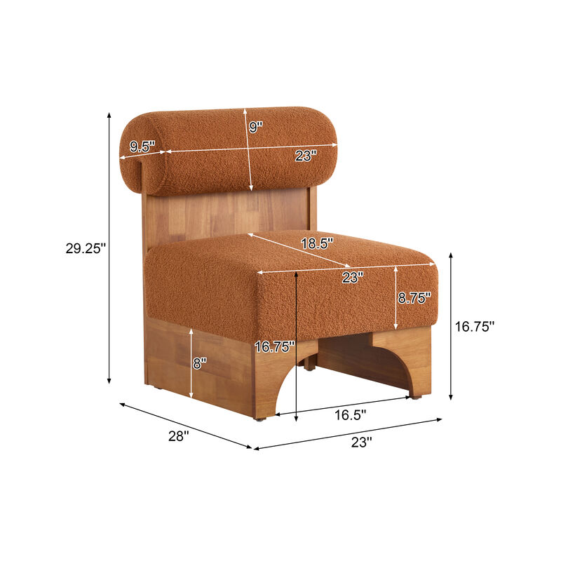 Merax Modern Boucle Lounge Chair Accent Chair