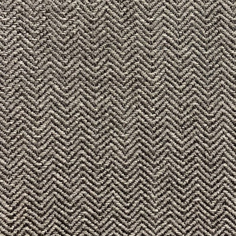 Plutus Brands Jagged Ash Gray Chevron Luxury Outdoor/Indoor Throw Pillow image number 2