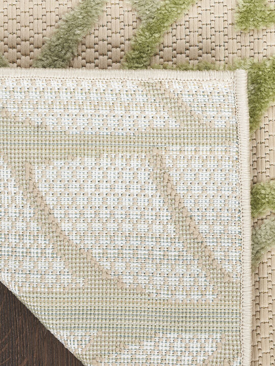 Aloha ALH05 Ivory/Green 6' x 9' Rug