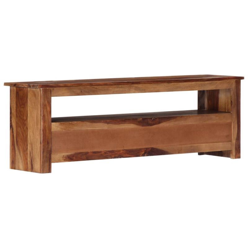 vidaXL TV Cabinet 46.6"x11.8"x15.7" Solid Sheesham Wood