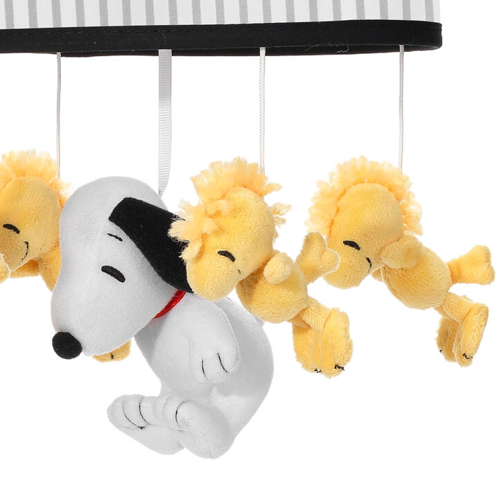 Lambs & Ivy Classic Snoopy & Woodstock Musical Baby Crib Mobile Soother Toy