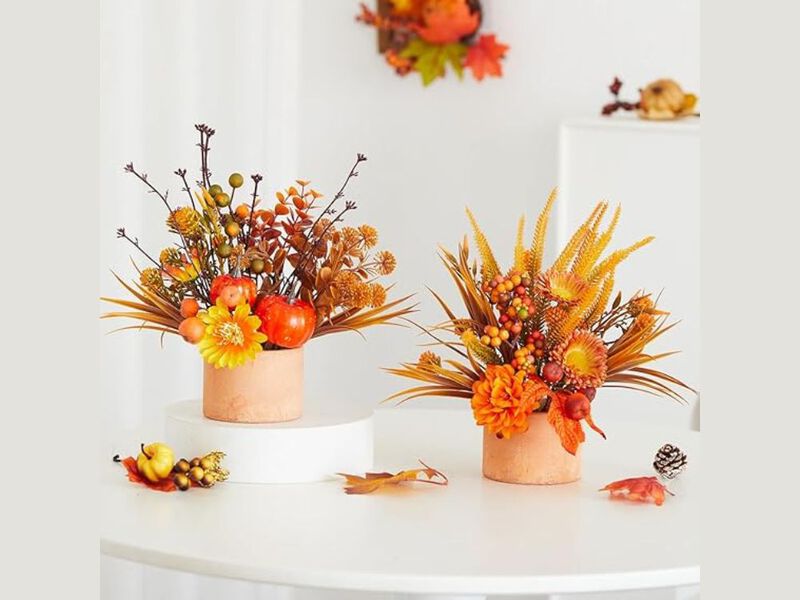 2 Pack Artificial Outdoor Plants Wedding Centerpiece Decor image number 1