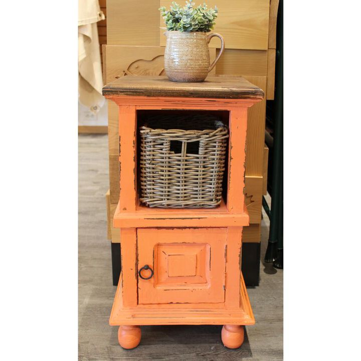 Sunset Trading Cottage End Table with Basket