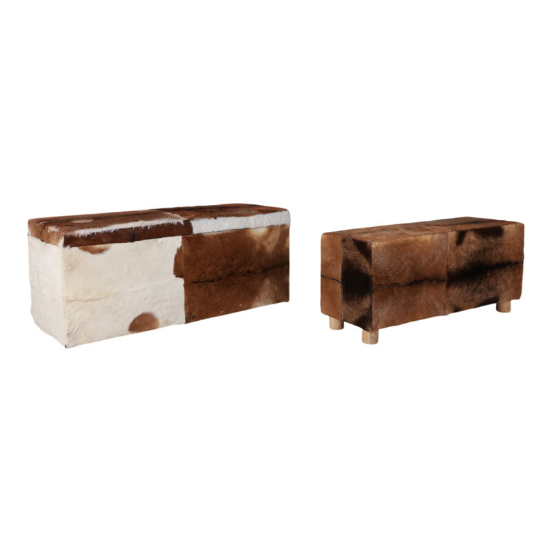Hair On Hide Benches image number 1