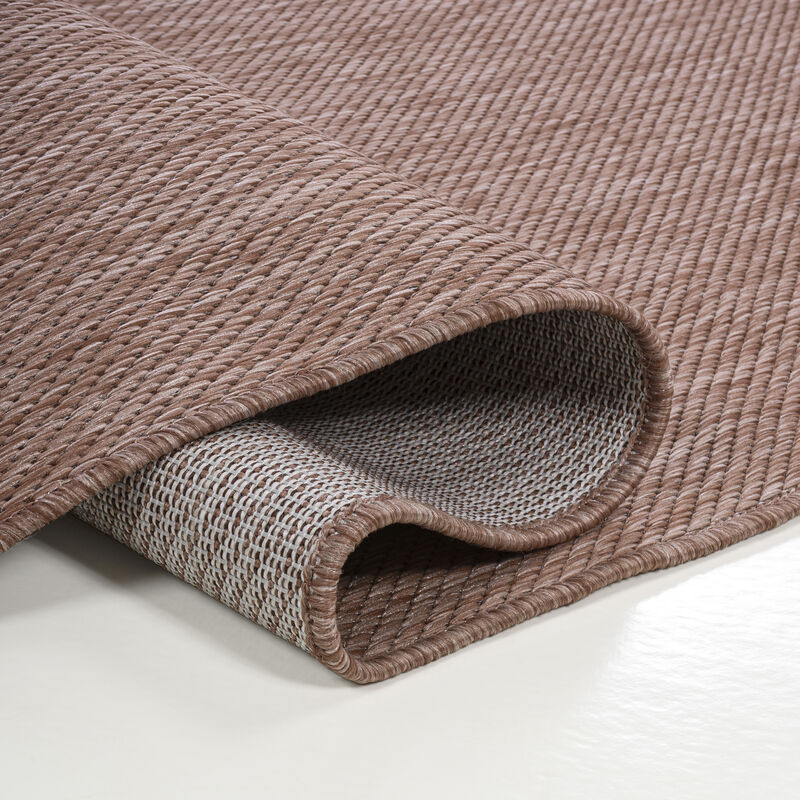 Miles Modern Minimalist Radius Corner Solid Area Rug