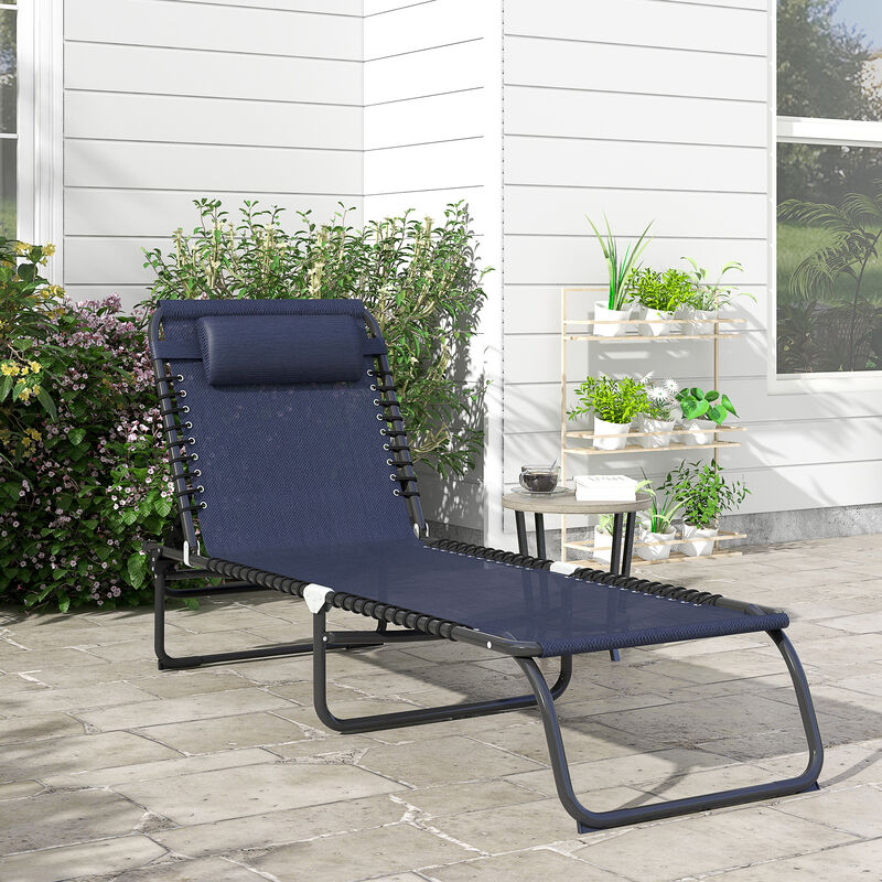 Hivvago Portable Reclining Lounge Chair image number 1