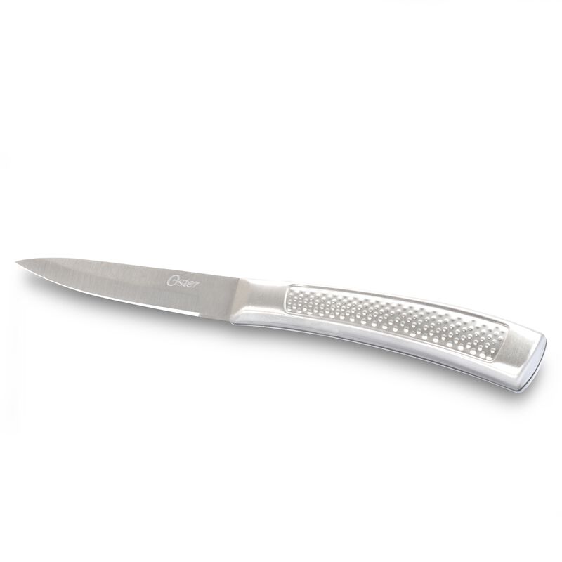 Oster Wellisford 14 Piece Stainless Steel Cutlery Set with Black Rubber Wood Block