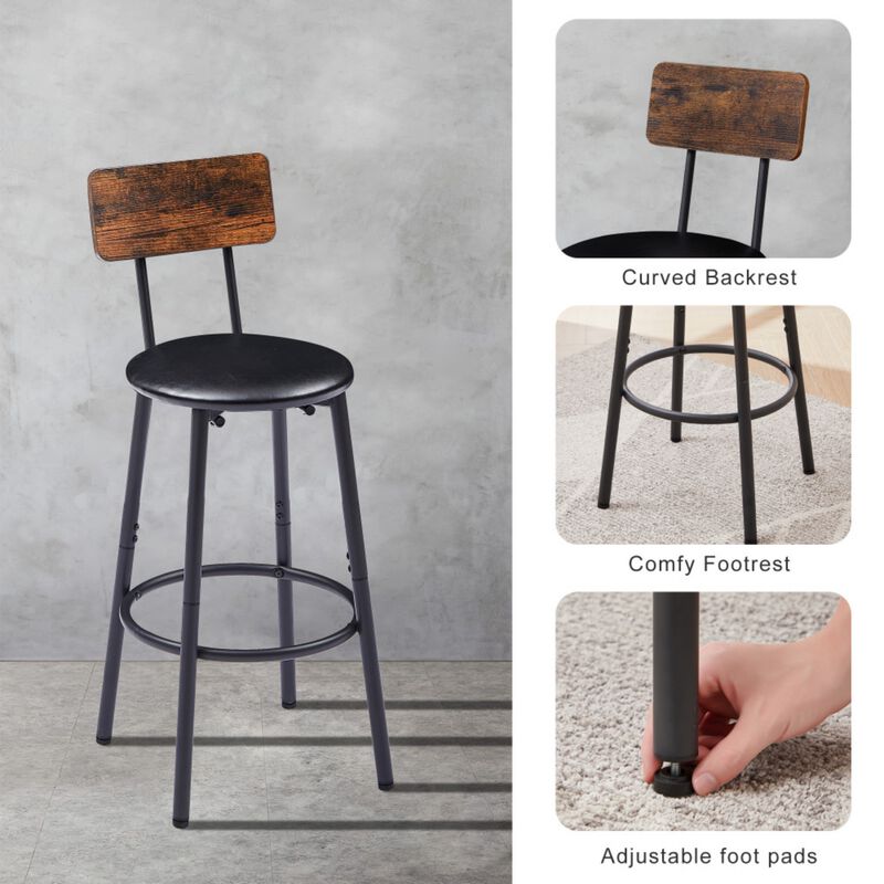 Warwem Industrial Height Bar Table Set image number 3