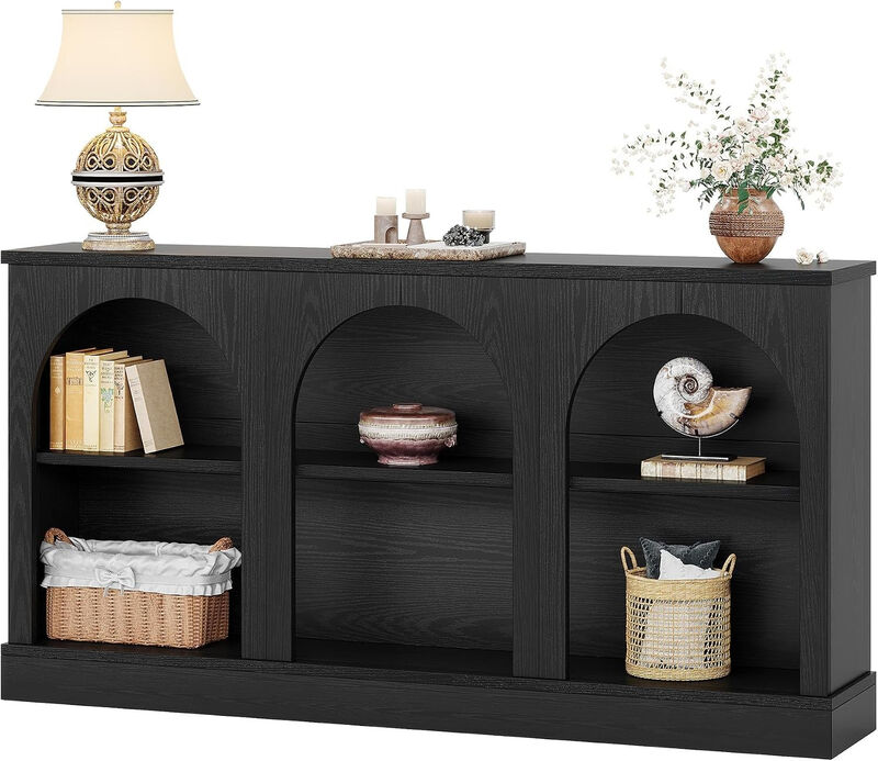 Tribesigns Farmhouse 3-Tier Wood Console Table image number 3