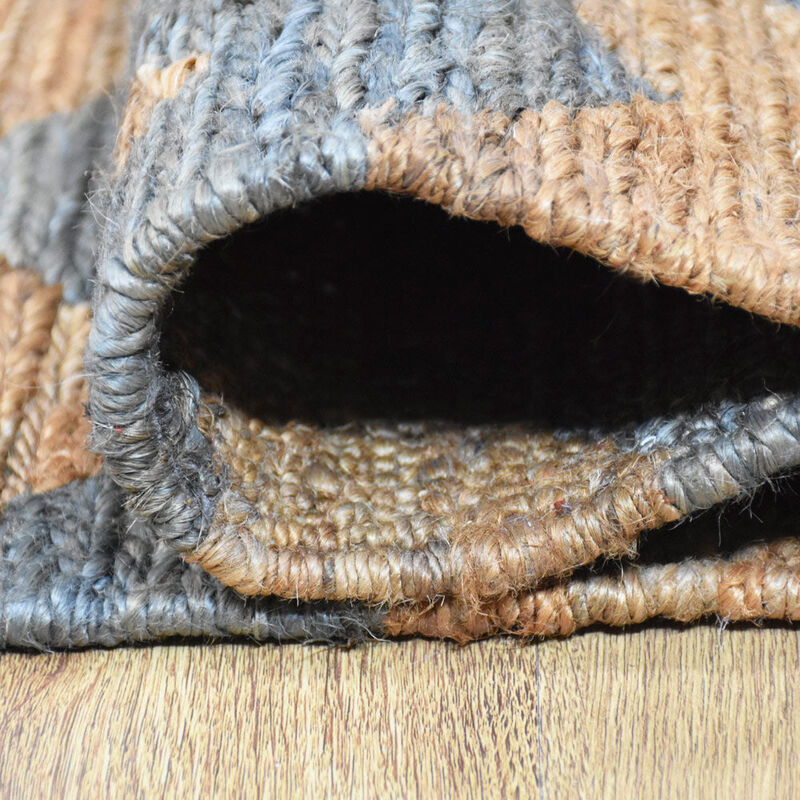 HAND KNOTTED SUMAK JUTE ECO-FRIENDLY Contemporary AREA RUGS  - Rectangle Shape, Contemporary, High Pile, Natural Fiber, Outdoor Indoor Handmade Area Rugs (J00077) image number 6