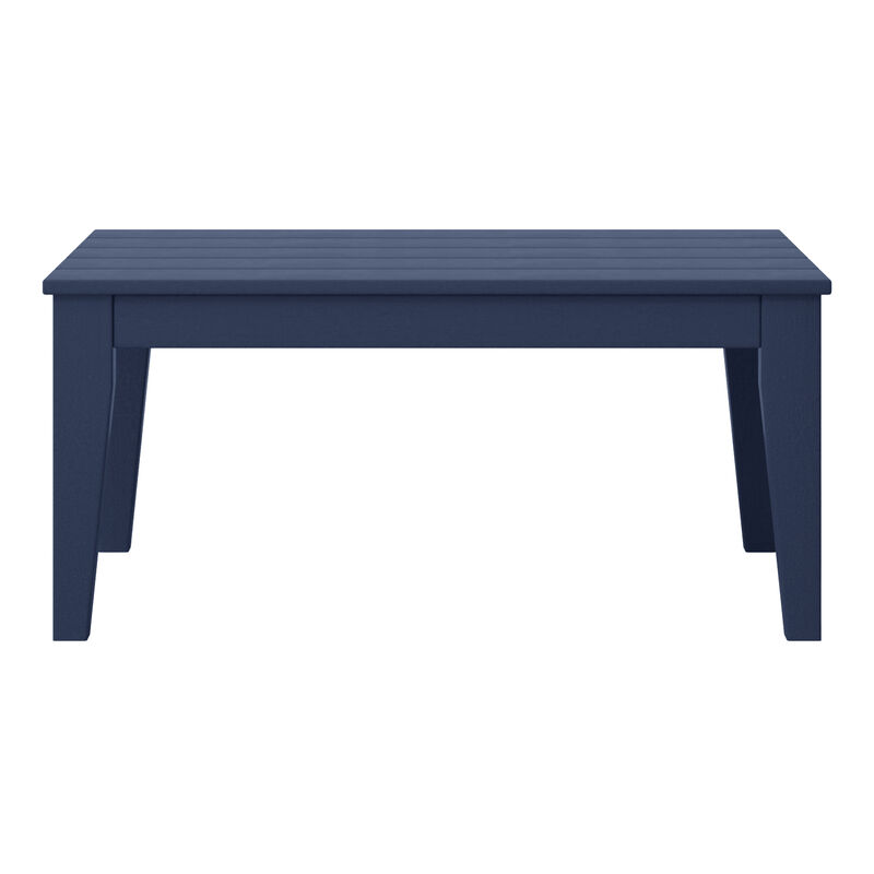 WestinTrends Low Outdoor HDPE Patio Rectangle Coffee Table