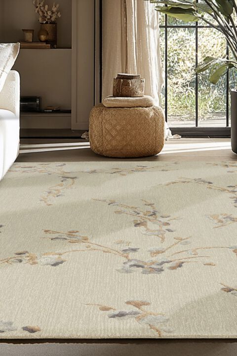 Elisa ELI113 Ivory 2' x 3' Rug