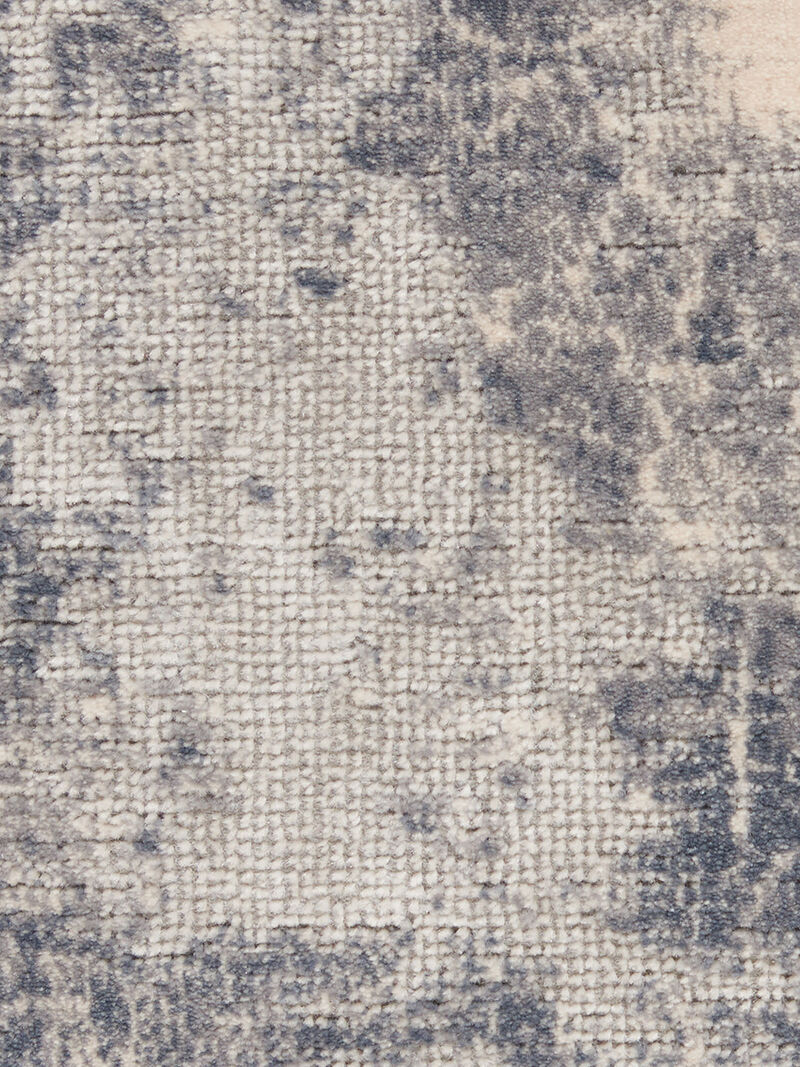 Rustic Textures RUS02 Blue/Ivory 5'3" x 7'3" Rug