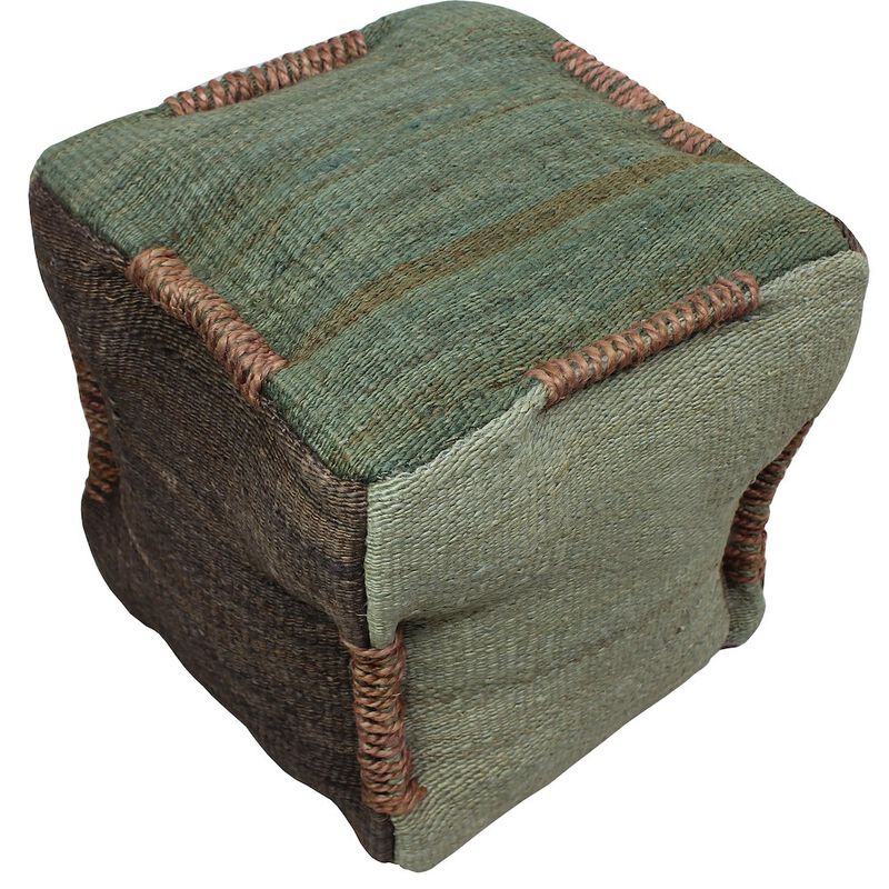 Alex Hamilton Andy Pouf in Water and Earth Jute