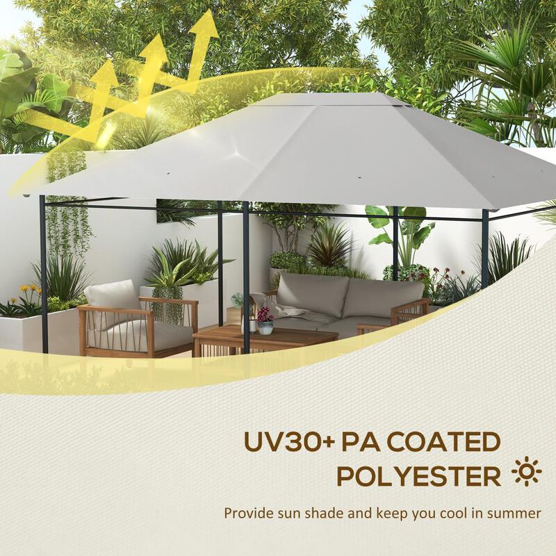 Hivvago 10x13 Gazebo Canopy Cover Replacement image number 3