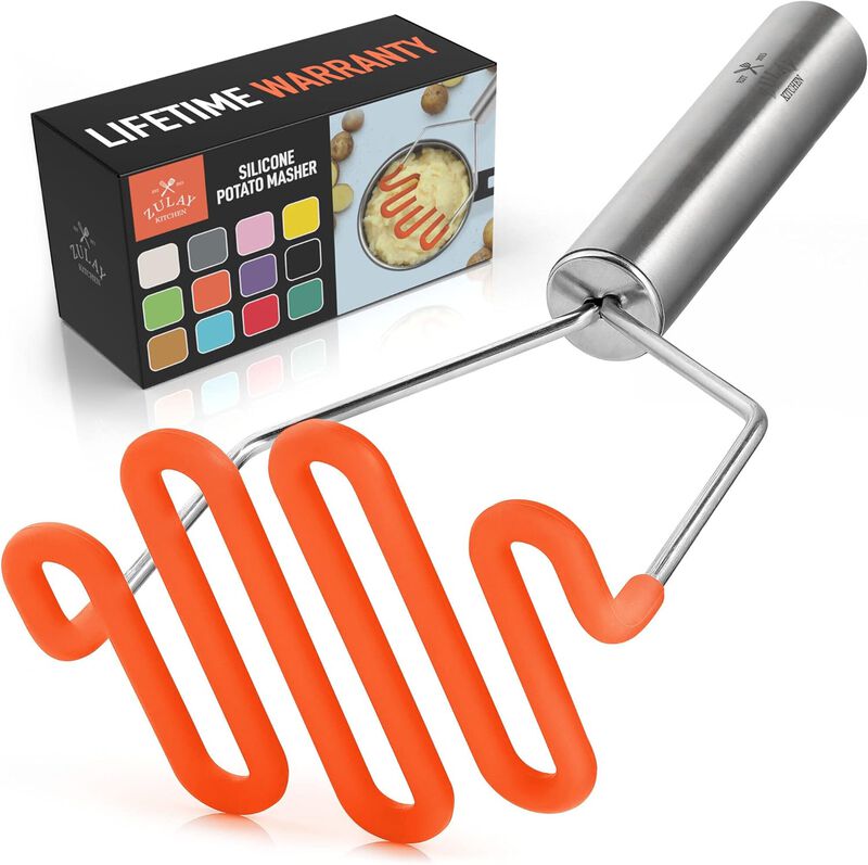 Non-Scratch Potato Masher Kitchen Tool image number 1