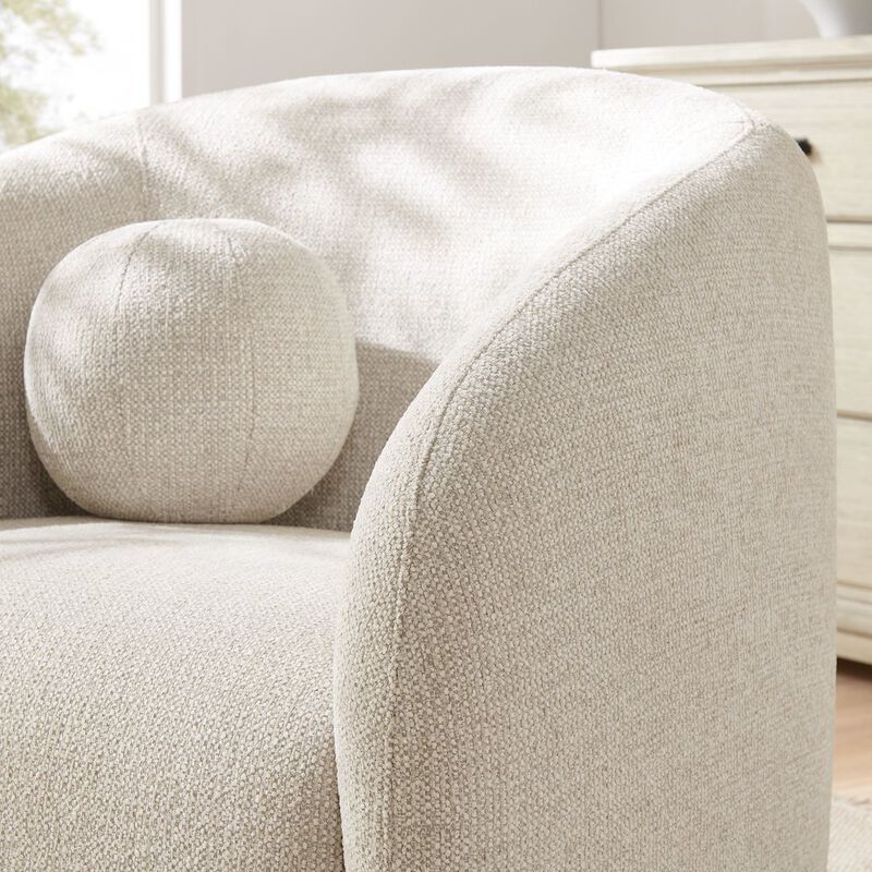 Holland Swivel Chenille Fabric Armchair image number 9