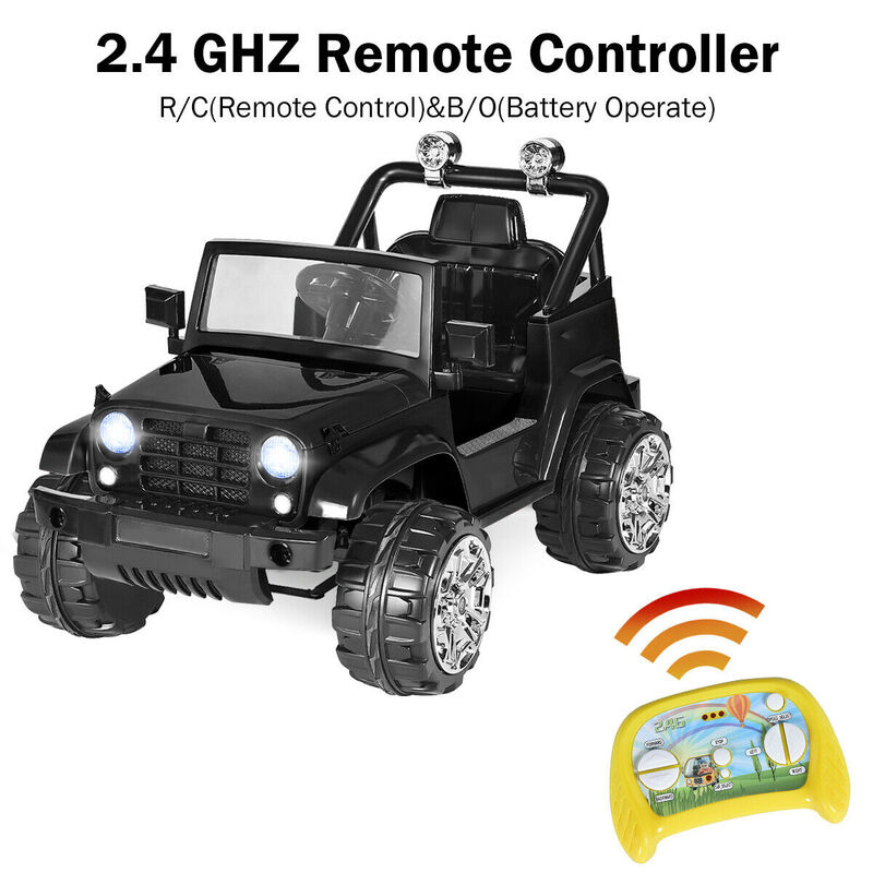 Kids 12V Ride On Electric Car with Music Remote Control and LED Lights image number 2