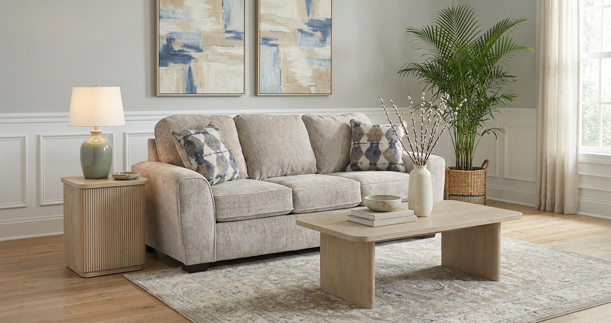 Ritz Taupe Sleeper Sofa