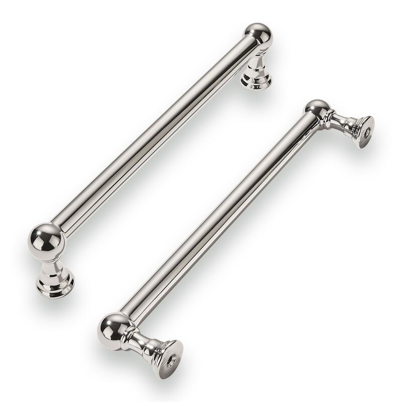khtumeware 10 Pack 6 Inch Hole Center Polished Nickel Cabinet Pulls Heavy Duty Solid Cabinet Handles cabinets Dressers Kitchens