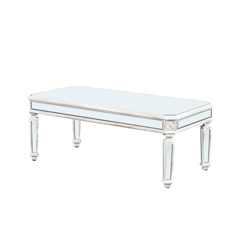 Gumbi Silver Mirrored Coffee Table image number 7