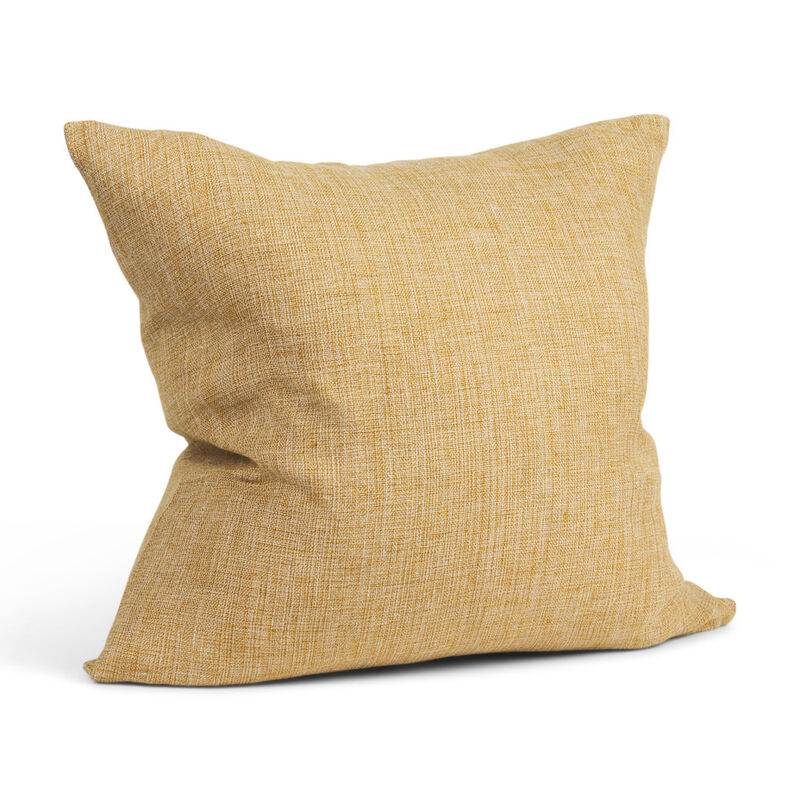 HomeRoots 22" Mustard Linen Throw Pillow Cover with Texture image number 2