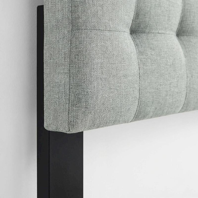 Upholstered Fabric Queen Headboard with Padded Design for Bedroom Comfort image number 5