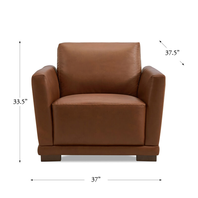 Mary Top Grain Leather Chair