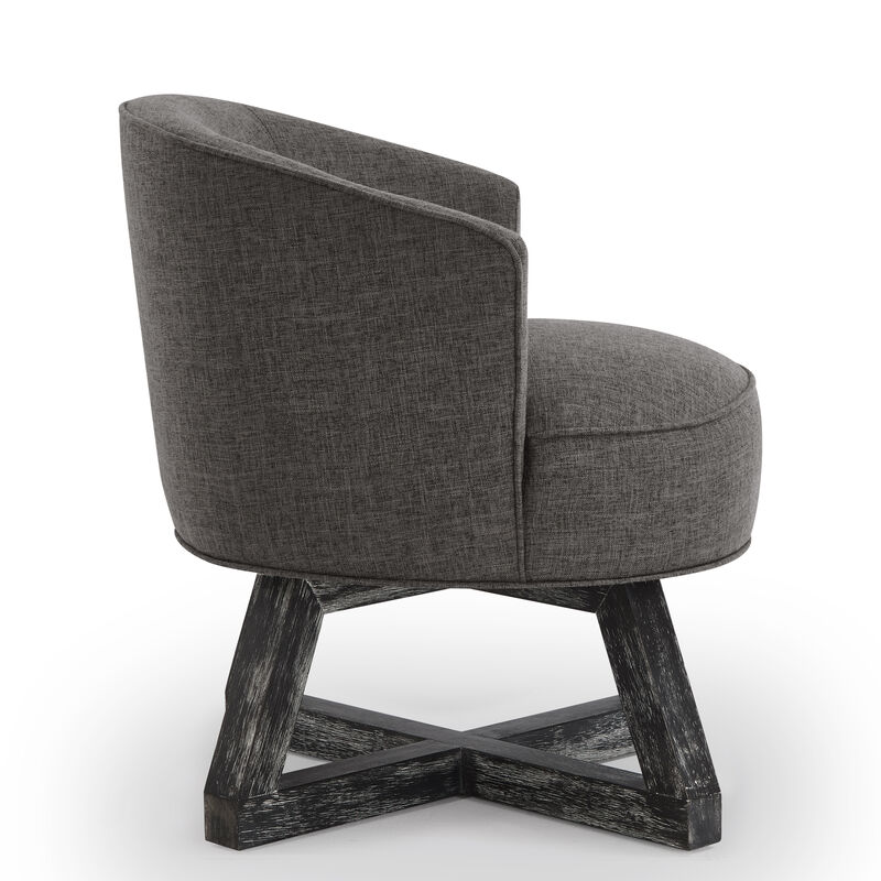 Merax Classic linen Fabric Swivel Accent Chair
