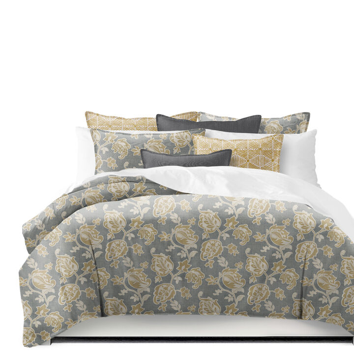 6ix Tailors Fine Linens Golden Bloom Barley Comforter Set